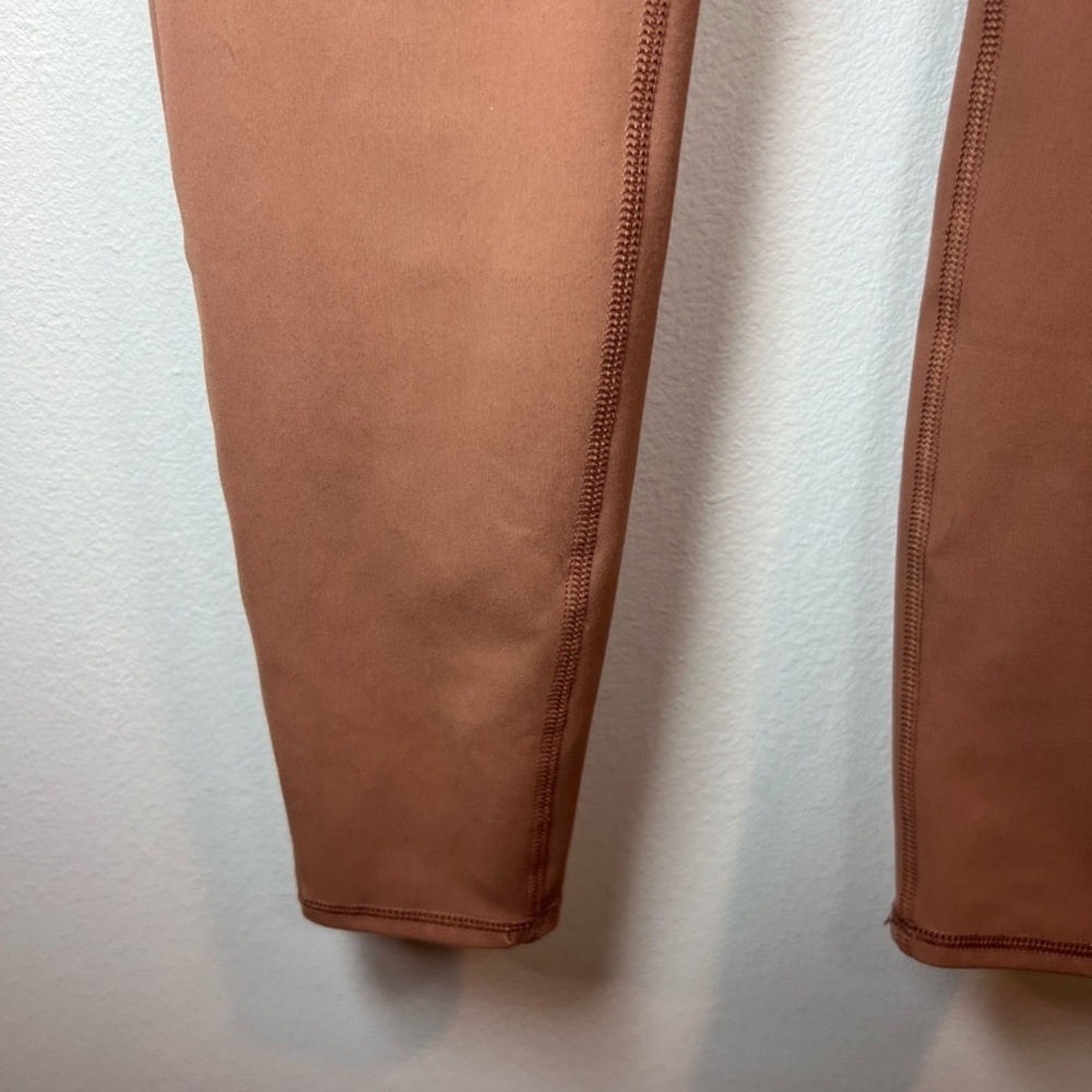 Avalanche High Waisted Cargo Legging Pants Brown Terracotta Pockets Hiking Small - Picture 6 of 14